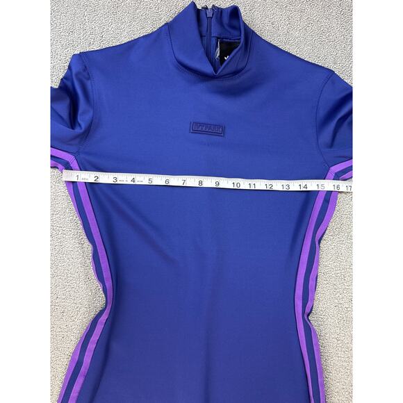 Adidas x Ivy Park Park Trails Collection Spandex Dress Long Sleeve Midi Purple M - Picture 9 of 15
